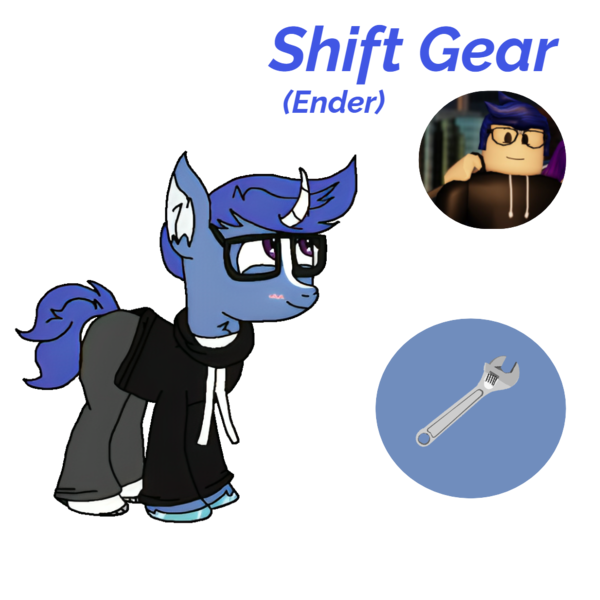 Size: 1080x1080 | Tagged: safe, artist:xxduncandonutxx, derpibooru import, oc, ponified, unofficial characters only, pony, unicorn, glasses, horn, image, png, roblox, solo