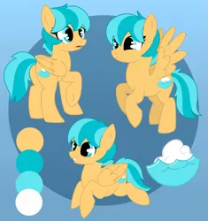 Size: 1959x2083 | Tagged: safe, artist:wildrose_, derpibooru import, oc, oc:seashore, unofficial characters only, pegasus, pony, butt, cutie mark, female, flying, gradient background, image, lying down, mare, plot, png, reference sheet, short mane, solo