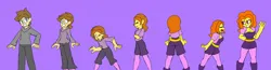 Size: 3692x960 | Tagged: safe, artist:klonoahedgehog, derpibooru import, adagio dazzle, human, equestria girls, g4, female, image, male, png, simple background, transformation, transformation sequence, transgender transformation