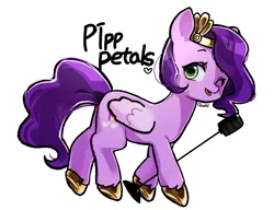 Size: 6500x5000 | Tagged: safe, artist:izuchi, derpibooru import, pipp petals, pegasus, pony, g5, image, one eye closed, png, simple background, solo, white background, wink