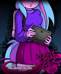 Size: 1280x1536 | Tagged: safe, artist:killryde, derpibooru import, oc, anthro, anthro oc, backpack, clothes, female, female oc, image, png, skirt, sweater, tablet