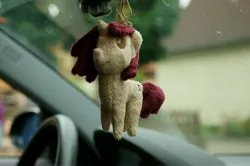 Size: 4912x3264 | Tagged: safe, derpibooru import, oc, unofficial characters only, pony, unicorn, car, horn, image, irl, jpeg, photo, plushie, solo
