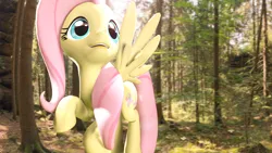 Size: 1920x1080 | Tagged: safe, artist:mlpstevepvb, derpibooru import, fluttershy, pegasus, g4, 3d, female, forest, image, nature, png, source filmmaker, tree