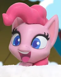 Size: 1034x1296 | Tagged: safe, derpibooru import, screencap, pinkie pie, earth pony, pony, g4, my little pony: pony life, my little pony: stop motion short, cropped, image, open mouth, open smile, png, smiling, snow, solo