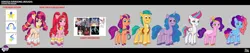 Size: 1739x368 | Tagged: safe, derpibooru import, official, hitch trailblazer, izzy moonbow, pipp petals, sunny starscout, zipp storm, cyborg, cyborg pony, earth pony, pegasus, pony, sylveon, unicorn, g5, my little pony: tell your tale, spoiler:g5, spoiler:my little pony: tell your tale, .ai available, .svg available, alternate coat color, alternate cutie mark, alternate design, alternate hairstyle, alternate mane color, alternate style, applejack (g5), clothes, concave belly, concept art, female, fluttershy (g5), freckles, futuristic, hatsune miku, horn, image, male, mane five, mane six (g5), mare, misty brightdawn, moodboard, odessa evensong, pinkie pie (g5), png, pokémon, rainbow dash (g5), rarity (g5), rebirth misty, reference sheet, royal sisters (g5), siblings, sisters, size difference, stallion, the petal gala, twilight sparkle (g5), unshorn fetlocks, vector, vocaloid