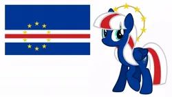 Size: 1080x608 | Tagged: safe, artist:pedro720k izzy oficial, derpibooru import, ponified, pony, cape verde, image, jpeg, nation ponies, simple background, white background