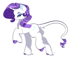 Size: 1100x900 | Tagged: dead source, safe, artist:clockworkquartet, derpibooru import, rarity, pony, unicorn, g4, butt fluff, cheek fluff, closed mouth, colored eyebrows, colored hooves, colored pinnae, concave belly, eyebrows, eyeshadow, female, fluffy, full body, heart, heart eyes, hooves, horn, image, leg fluff, leonine tail, lidded eyes, long legs, looking at you, makeup, mare, png, purple hooves, side view, signature, simple background, smiling, smiling at you, solo, tail, tail fluff, underhoof, unshorn fetlocks, walking, white background, wingding eyes