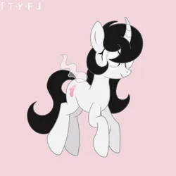 Size: 2000x2000 | Tagged: safe, artist:taoyvfei, derpibooru import, oc, oc:taoyvfei, unofficial characters only, pony, unicorn, curved horn, horn, image, png, simple background, solo, soul, unicorn oc