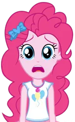 Size: 828x1350 | Tagged: safe, artist:gaelgaming1, derpibooru import, edit, vector edit, pinkie pie, human, equestria girls, g4, background removed, clothes, equestria girls specials, image, my little pony equestria girls: better together, my little pony equestria girls: dance magic, outdoors, png, reaction image, sad, simple background, transparent background, vector