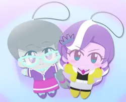 Size: 2605x2121 | Tagged: safe, alternate version, artist:batipin, derpibooru import, part of a set, diamond tiara, equestria girls, g4, alternate character, female, glasses, image, jewelry, plushie, png, tiara, toy