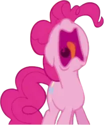 Size: 2097x2520 | Tagged: safe, derpibooru import, edit, edited screencap, editor:mrtoonlover83, screencap, pinkie pie, earth pony, pony, g4, background removed, female, high res, image, mare, not a vector, open mouth, png, simple background, solo, transparent background, upscaled, volumetric mouth