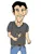 Size: 904x1198 | Tagged: safe, ponerpics import, spike, oc, oc:anon, oc:anon oc, bald, facial hair, food, image, josh haber, male, ms paint, png, popsicle, simple background, solo, solo male, white background, winged spike