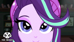 Size: 700x394 | Tagged: suggestive, artist:theminus, derpibooru import, starlight glimmer, equestria girls, g4, gif, image, solo