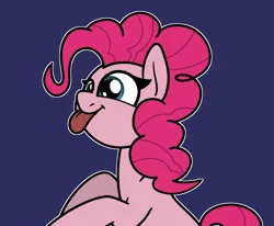 Size: 2048x1691 | Tagged: safe, artist:ewoudcponies, derpibooru import, pinkie pie, earth pony, pony, g4, blue background, bust, dark blue background, female, image, mare, outline, png, simple background, solo, tongue out, white outline