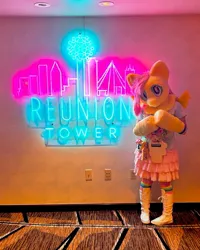 Size: 1080x1347 | Tagged: safe, artist:cottonjellyjj, derpibooru import, fluttershy, g4, clothes, fursuit, image, irl, jpeg, photo, ponysuit, skirt, solo