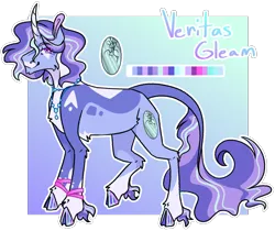 Size: 1789x1500 | Tagged: safe, artist:honkhonkbonk, derpibooru import, oc, oc:veritas gleam, pony, cloven hooves, curved horn, horn, image, magical lesbian spawn, male, offspring, parent:starlight glimmer, parent:trixie, parents:startrix, png, solo, stallion