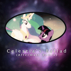 Size: 512x512 | Tagged: safe, derpibooru import, princess celestia, twilight sparkle, pony, g4, 2013, animated, celestia's ballad, drum and bass, electronic, image, liquid funk, lossless transcode, music, musical instrument, remix, saxophone, show tune remix, sound, sound only, vocals, webm