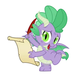 Size: 2000x2000 | Tagged: safe, artist:lovinglypromise, derpibooru import, spike, dragon, g4, alternate design, alternate universe, cute, high res, horns, image, male, new dawn of harmony, png, quill, redesign, scroll, simple background, solo, spikabetes, tail, transparent background, vector, winged spike, wings