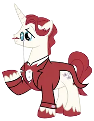 Size: 1920x2463 | Tagged: safe, derpibooru import, fancypants, oc, oc:fausticorn, alicorn, pony, unicorn, g4, full body, horn, image, implied fausticorn, male, palette swap, png, recolor, solo, stallion, standing