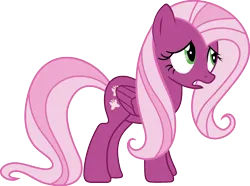 Size: 1920x1426 | Tagged: safe, derpibooru import, fluttershy, pegasus, pony, g4, female, full body, image, implied cheerilee, mare, palette swap, png, recolor, solo, standing