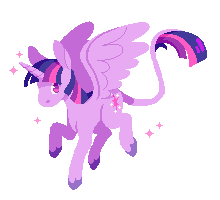 Size: 220x200 | Tagged: safe, artist:horsepaws, derpibooru import, twilight sparkle, twilight sparkle (alicorn), alicorn, pony, g4, colored hooves, digital art, feathered wings, female, flying, full body, hooves, horn, image, leonine tail, long tail, looking at you, mare, pixel art, png, purple hooves, simple background, solo, sparkles, sparkling, tail, three quarter view, transparent background, unshorn fetlocks, wings