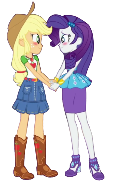 Size: 1132x1775 | Tagged: safe, derpibooru import, edit, edited screencap, editor:jacksontormbaymaz, screencap, applejack, rarity, human, equestria girls, g4, ankle strap, apologetic, applejack's hat, applejack's shirt with a collar, background removed, belt, best friends, blushing, boots, bracelet, clothes, collar shirt, cowboy boots, cowboy hat, cute smile, cutie mark, cutie mark on clothes, denim, denim skirt, duo, duo female, equestria girls specials, female, frilly design, geode of super strength, gold, hairpin, hat, high heel sandals, high heels, holding hands, image, jewelry, looking at each other, looking at someone, magical geodes, my little pony equestria girls: rollercoaster of friendship, necklace, pencil skirt, png, purple skirt, sandals, shirt with a collar, shoes, simple background, skirt, sleeveless, smiling, smiling at each other, stetson, tanktop, transparent background