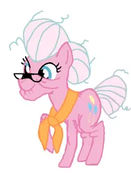Size: 348x461 | Tagged: safe, artist:qjosh, derpibooru import, pinkie pie, earth pony, pony, g4, 1000 hours in ms paint, age progression, female, glasses, image, mare, neckerchief, nightmare fuel, not granny smith, older, older pinkie pie, op is a duck, op is on drugs, png, simple background, solo, transformation, transformation sequence, white background