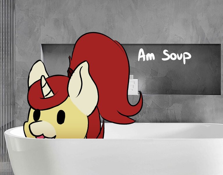 Size: 1002x785 | Tagged: safe, artist:noxi1_48, derpibooru import, oc, oc:treble pen, unofficial characters only, pony, unicorn, bowl, daily dose of friends, female, horn, image, jpeg, mare, solo