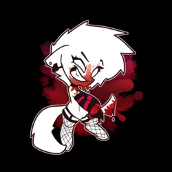 Size: 2604x2604 | Tagged: semi-grimdark, artist:nyanakaru, derpibooru import, oc, oc:capsie, unofficial characters only, anatomically incorrect, belly, belly button, bipedal, black background, blank eyes, blood, blood stains, choker, clothes, colored, crazy smile, dripping blood, ear piercing, emo, female, fishnet clothing, fishnets, flat colors, garter belt, garters, image, knife, missing cutie mark, murderer, piercing, png, scene, simple background, smiling, socks, solo, solo female, spiky hair, stockings, striped socks, thigh highs, white coat, white hair