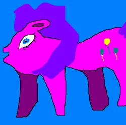 Size: 496x494 | Tagged: safe, derpibooru import, pinkie pie, pony, g4, blue background, female, image, mare, open mouth, png, quality, simple background, solo, standing
