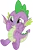 Size: 3000x4484 | Tagged: safe, artist:cloudy glow, derpibooru import, spike, dragon, g4, season 9, the big mac question, spoiler:s09, cheek squish, cute, fangs, furrowed brow, hand on cheek, high res, image, male, my little pony, png, simple background, smiling, solo, spikabetes, squishy cheeks, tail, transparent background, vector, winged spike, wings