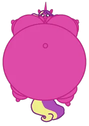 Size: 932x1316 | Tagged: suggestive, anonymous artist, artist:anonymous, derpibooru import, princess skyla, alicorn, anthro, unguligrade anthro, g4, belly, belly button, big belly, big breasts, bingo wings, bloated, body inflation, breasts, busty princess skyla, featureless breasts, female, fetish, hidden swollen arms, hidden wings, horn, image, inflation, large butt, nudity, outie belly button, png, princess skyloon, puffy cheeks, simple background, solo, swollen, swollen belly, swollen breasts, swollen butt, swollen thighs, thighs, thunder thighs, transparent background, wings