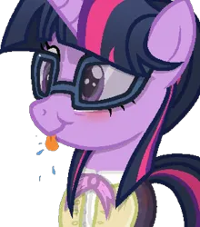 Size: 610x692 | Tagged: safe, artist:realdash, derpibooru import, twilight sparkle, pony, unicorn, g4, /create/, adorkable, alternate hairstyle, alternate timeline, alternate universe, bow, bowtie, clothes, cute, dork, drool, female, glasses, hair bun, happy, hnnng, horn, image, legwear, magma.com, mare, milf, older, older twilight, onomatopoeia, pantyhose, png, raspberry, raspberry noise, show accurate, silly, silly pony, simple background, smiling, solo, sweater, tights, tongue out, transparent background, twiabetes, unicorn twilight