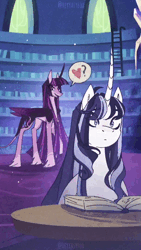 Size: 608x1080 | Tagged: safe, artist:iheyyasyfox, derpibooru import, princess celestia, twilight sparkle, twilight sparkle (alicorn), oc, oc:angel duke, oc:stella alba nyx, alicorn, draconequus, hybrid, pony, g4, alternate design, animated, blush lines, blushing, book, canterlot throne room, check mark, exclamation point, female, female symbol, floppy ears, furry, furry oc, heart, image, interspecies offspring, levitation, library, magic, male, male symbol, mother and child, mother and daughter, mother and son, oc x oc, offspring, offspring shipping, open mouth, open smile, parent:discord, parent:flash sentry, parent:princess celestia, parent:twilight sparkle, parents:dislestia, parents:flashlight, pictogram, question mark, reading, shipping, smiling, sound, speech bubble, straight, telekinesis, throne, twitterina design, webm
