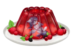 Size: 4000x2700 | Tagged: safe, artist:avroras_world, derpibooru import, oc, unofficial characters only, alicorn, pony, alicorn oc, blackberry, chest fluff, choker, female, food, horn, image, jelly, mare, open mouth, png, ponies in food, raspberry, simple background, solo, spread wings, tongue out, transparent background, wings