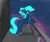 Size: 2495x2116 | Tagged: safe, artist:queen-razlad, derpibooru import, oc, oc:maelfrost, unofficial characters only, pony, robot, robot pony, balcony, bipedal, bipedal leaning, colored hooves, daily mael, glowing eyes, glowing insides, holographic mane, holographic tail, image, leaning, looking at you, night, png, solo, tron lines