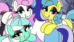 Size: 960x540 | Tagged: safe, artist:quotepony, artist:thebatfang, derpibooru import, amethyst star, berry punch, derpy hooves, lemon hearts, lyra heartstrings, minuette, noi, nurse redheart, nurse snowheart, shoeshine, trixie, twinkleshine, earth pony, pegasus, pony, unicorn, g4, bandaid, bedroom eyes, bridle, bucket, cleaning, clothes, dentist, derp, drill, drug use, drugs, female, filly, flossing (dance), foal, hay, hiding, horn, image, imminent pain, injection, jpeg, legwear, lidded eyes, little shop of horrors, magic, mare, maretooth, mop, mouth hold, nitrous, nitrous oxide, open mouth, photo, pliers, plushie, ponyville, poster, praying, puddle, sadism, shrine, singing, socks, syringe, tack, telekinesis, thigh highs
