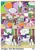 Size: 1200x1650 | Tagged: safe, artist:multitazker, derpibooru import, derpy hooves, rarity, spike, twilight sparkle, dragon, pegasus, pony, unicorn, g4, bump, circling stars, comic, dialogue, dizzy, eye clipping through hair, eyebrows, eyelashes, female, food, fruit, glow, glowing horn, horn, image, inanimate tf, magic, magic aura, mare, marshmallow, mushroom, onomatopoeia, orange, orangified, outdoors, png, ponyville, raised hoof, rarity is a marshmallow, scroll, sound effects, speech bubble, spell, tongue out, town, transformation