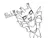 Size: 800x600 | Tagged: safe, artist:alexi148, derpibooru import, changeling, bleh, fangs, garyc.me, image, looking at you, monochrome, onomatopoeia, open mouth, png, rearing, simple background, solo, tongue out, white background