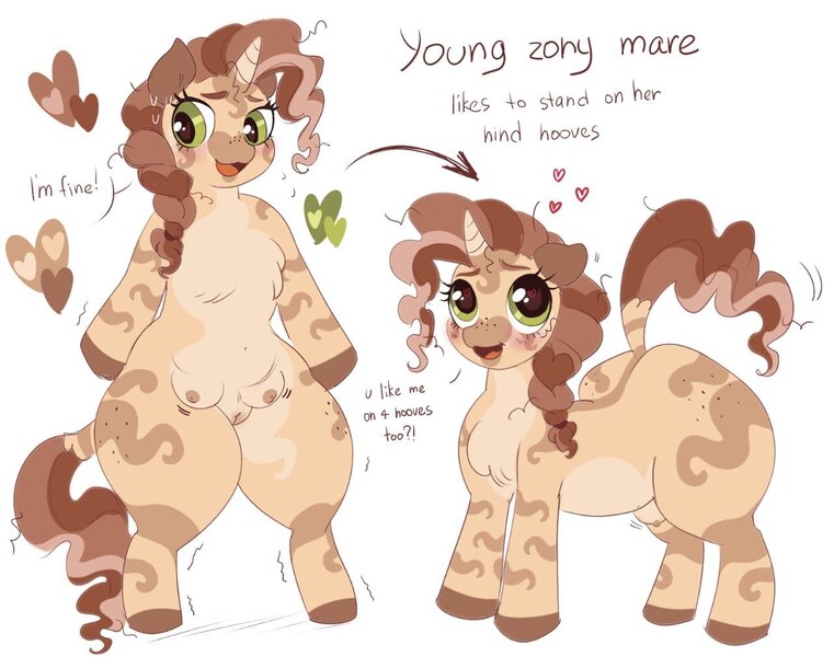 Size: 1280x1009 | Tagged: suggestive, artist:sparjechkaa, derpibooru import, oc, hybrid, pony, zebra, zebroid, zony, adoptable, bipedal, female, full body, image, jpeg, mare, smiling, solo, wide hips, zony oc