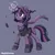 Size: 2048x2048 | Tagged: safe, ai assisted, artist:theboundinkling, derpibooru import, twilight sparkle, taur, unicorn, g4, amputee, belt, constellation, edgy, female, gray background, horn, horn ring, image, magic, outfit, png, post apocalypse, ring, signature, simple background, solo