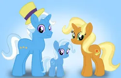 Size: 1280x826 | Tagged: safe, artist:mlplary6, derpibooru import, jack pot, sunflower spectacle, trixie, pony, unicorn, g4, female, filly, filly trixie, foal, horn, image, jpeg, mare, younger