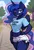 Size: 1248x1824 | Tagged: suggestive, ai generated, prompter:thefuncave, princess luna, alicorn, anthro, g4, ai composition, breasts, clothes, cutie mark on anthro, daisy dukes, day, eyeshadow, female, flirty, hand on hip, horn, house, image, looking at you, makeup, midriff, outdoors, park, path, png, reasonably sized breasts, shirt, shorts, smiling, solo, solo female, tree, wide hips, wings, wink, winking at you