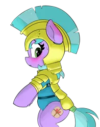 Size: 2086x2661 | Tagged: safe, artist:pabbley, artist:polofastter, derpibooru import, earth pony, pony, armor, chubby, female, grayscale, guardsmare, image, mare, monochrome, png, royal guard, side view, simple background, solo, transparent background