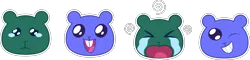 Size: 7000x1691 | Tagged: safe, derpibooru import, official, squirrel, equestria girls, g4, game stream, spoiler:eqg series (season 2), .ai available, .svg available, chibi, crying, duo, emoji, emotes, expressions, facial expressions, g4 brand assets, happy, image, my little pony equestria girls: better together, one eye closed, sad, simple background, skipper squirrel, squirrel game, svg, teary eyes, transparent background, vector, video game, wink