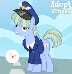 Size: 1280x1324 | Tagged: safe, artist:vi45, derpibooru import, pegasus, pony, clothes, hat, image, mailpony uniform, male, png, quadrupedal, solo, stallion