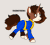 Size: 1000x898 | Tagged: safe, artist:thaismotosuwa, derpibooru import, oc, oc:red cure, unofficial characters only, pony, unicorn, animated, clothes, fallout, fallout 4, fallout: new vegas, galloping, gif, horn, image, jumpsuit, simple background, solo, text