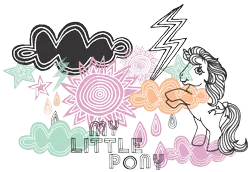 Size: 2048x1405 | Tagged: safe, derpibooru import, official, glory, pony, g1, abstract background, bow, cloud, female, image, mare, partially transparent background, png, rearing, retro, solo, stars, sun, tail, tail bow, text, zazzle