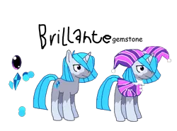 Size: 1647x1220 | Tagged: safe, artist:randumbroni926, derpibooru import, oc, oc:brillante gemstone, unofficial characters only, pony, unicorn, blue mane, calm, gray coat, horn, image, jester, jester outfit, male, png, purple eyes, reference sheet, simple background, solo, transparent background, white coat