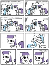 Size: 480x640 | Tagged: safe, artist:sokepony, derpibooru import, maud pie, trixie, earth pony, pony, unicorn, g4, comic, horn, image, png